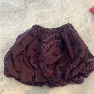 Zara Burgundy Bubble Skirt